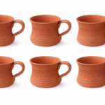 KSI Handmade Clay Kulhad Cups Set of 6 | Earthen Terracotta Tea & Coffee Cups | Eco-Friendly Mitti Cup Set