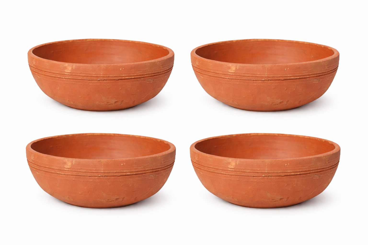 ChatGPT-Image-Jan-5-2026-05_32_46-PM.png KSI Handmade Terracotta Clay Serving Bowls Katori for Soup, Dal, Kadhi, Curry (250 ML, Pack of 4) - Image 1