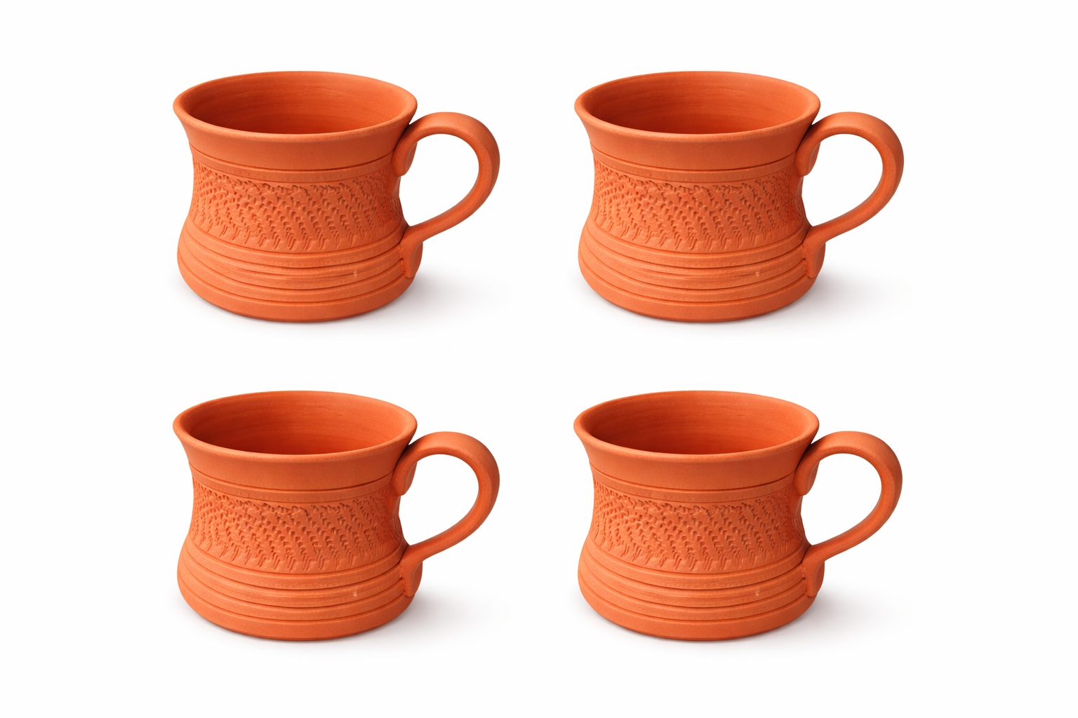ChatGPT-Image-Jan-9-2026-03_39_49-PM.png KSI Handmade Clay Kulhad Cups Set of 4 | Earthen Terracotta Tea & Coffee Cups | Eco-Friendly Mitti Cup Set - Image 1