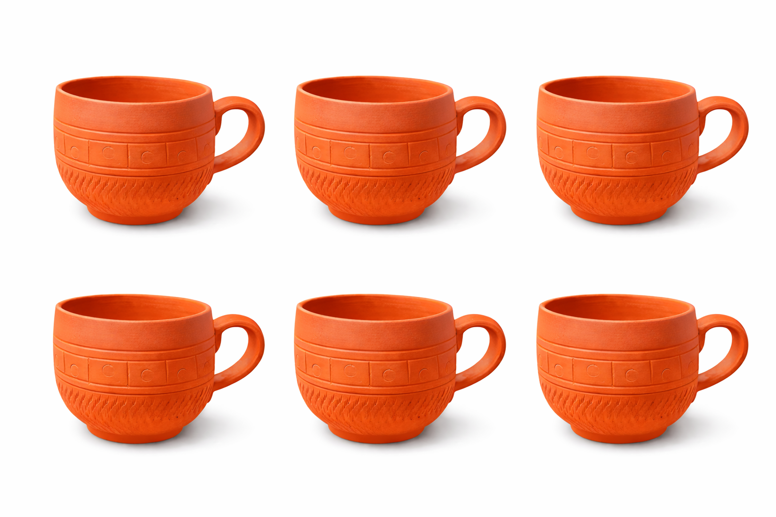 ChatGPT-Image-Jan-9-2026-05_40_57-PM.png KSI Handmade Terracotta Tea Cup Set with Handle | Natural Clay Kulhad Cups | Eco-Friendly, Non-Toxic & Heat Retaining | Enhances Taste of Tea & Coffee (Set Of 6) - Image 1