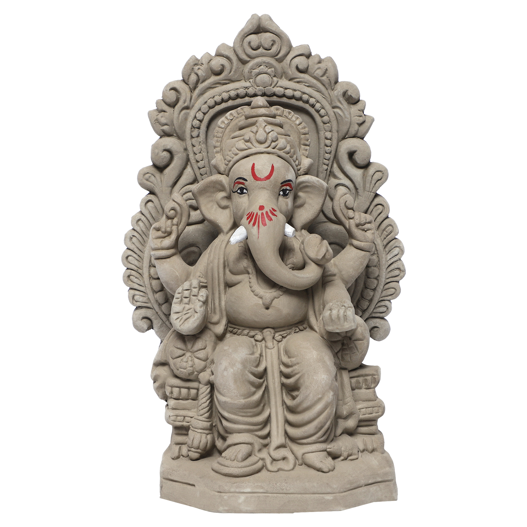 G-ALB-1.jpg KSI ECO-Friendly Handcrafted Religious Idol Ganesha Murti for home poojan - Image 1
