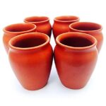 KSI Hand Crafted Mitti Clay Tea Cup Set Coffee Mug Set Handmade Earthen Clay Kulhad Kullar Chai ke Cup Set of 6 (Kulhad)
