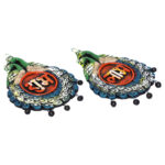 KSI Shubh Labh Wall hanging Showpiece Terracotta Handmade Door Hanging Wall Hanging Sculptures for Home/Decor Artifacts for Door Office & Temple