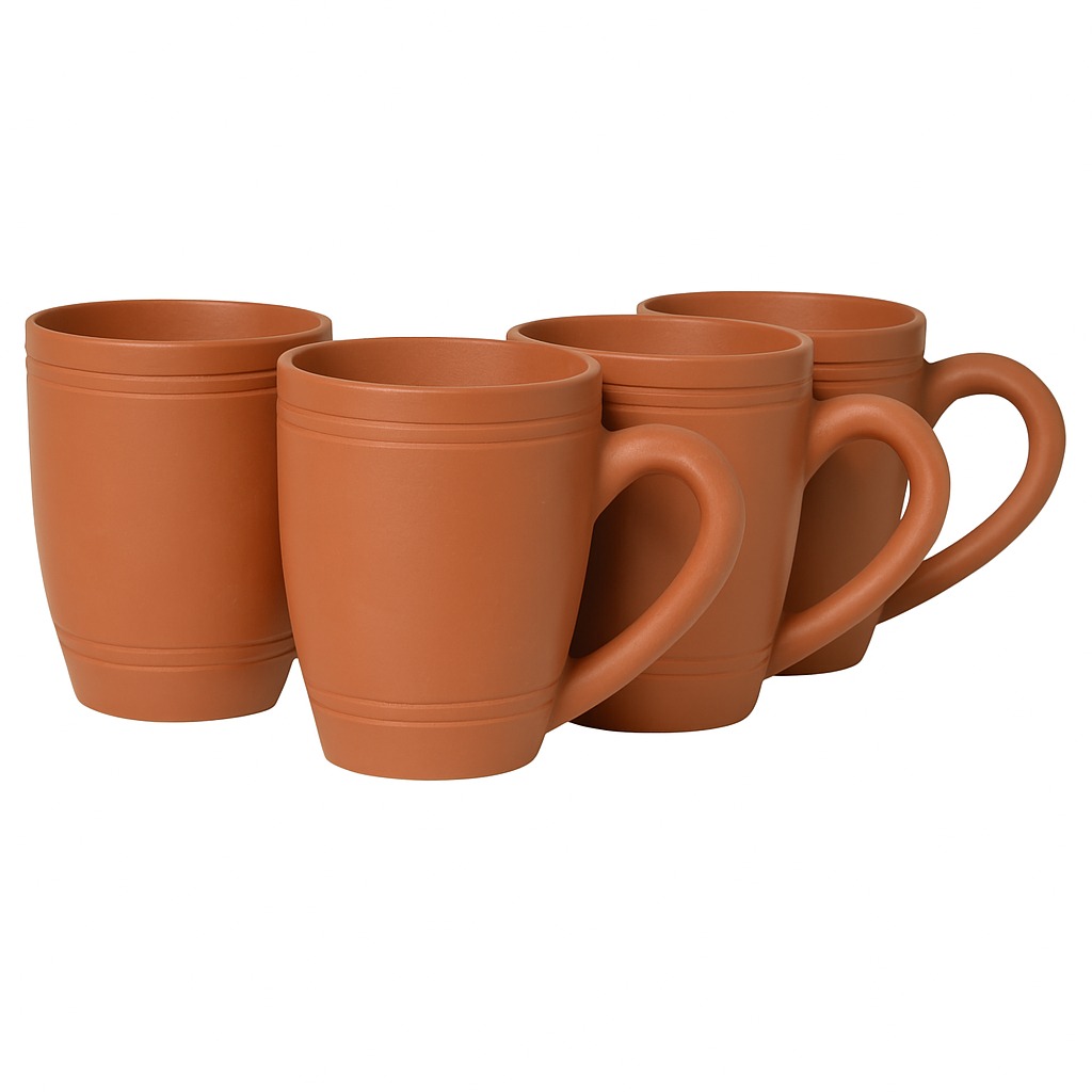 WhatsApp-Image-2025-11-25-at-12.16.38-PM.jpeg KSI Handcrafted Clay Coffee Mug – Premium Terracotta Cup for Authentic Flavor pack of 4 - Image 1