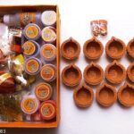 KSI Puja Samagri & Decoration kit | Complete Item of Puja Kit for Navratra, Ambe & Durga Pooja, Diwali Festival (Orange)