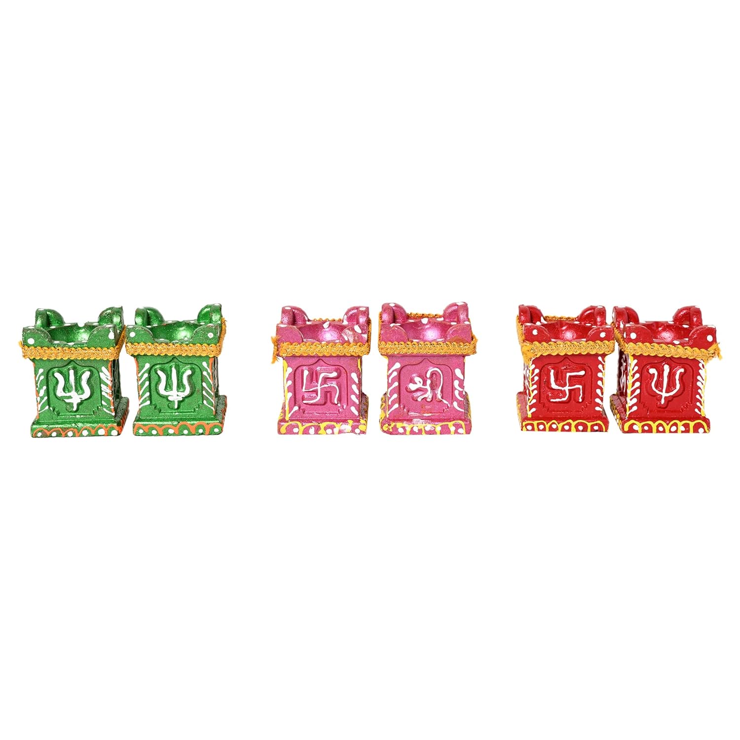 B0CK5KBVG9_ADMW8OO2UH_2025-12-02_1.jpg Tulsi Diya For Diwali Decoration Handmade Earthen Clay Terracotta Decorative Tealight Candle Festival Pooja Purpose Indoor Outdoor Pack Of 6 - Image 1