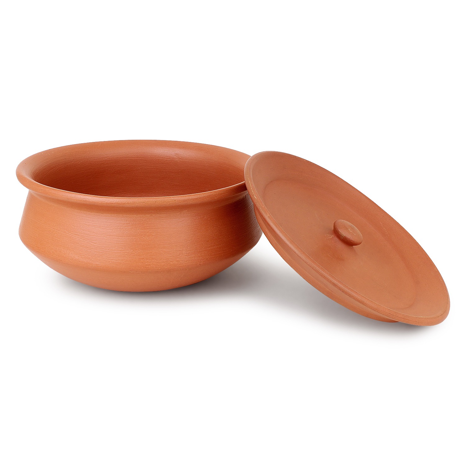 KSI 1000ml Clay Dahi Handi with Lid | Terracotta Curd Pot for Storage | Food Safe Earthen Matka | Natural, Eco-Friendly Mitti Pot for Dahi, Storage & Traditional Use - Image 3