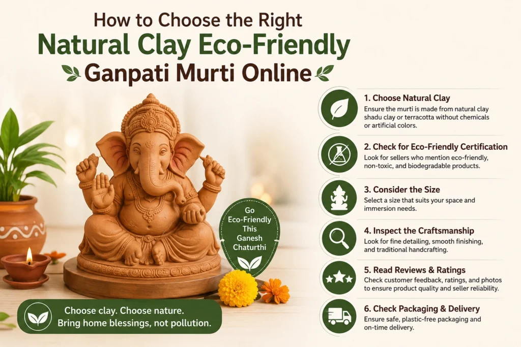 clay Ganpati murti